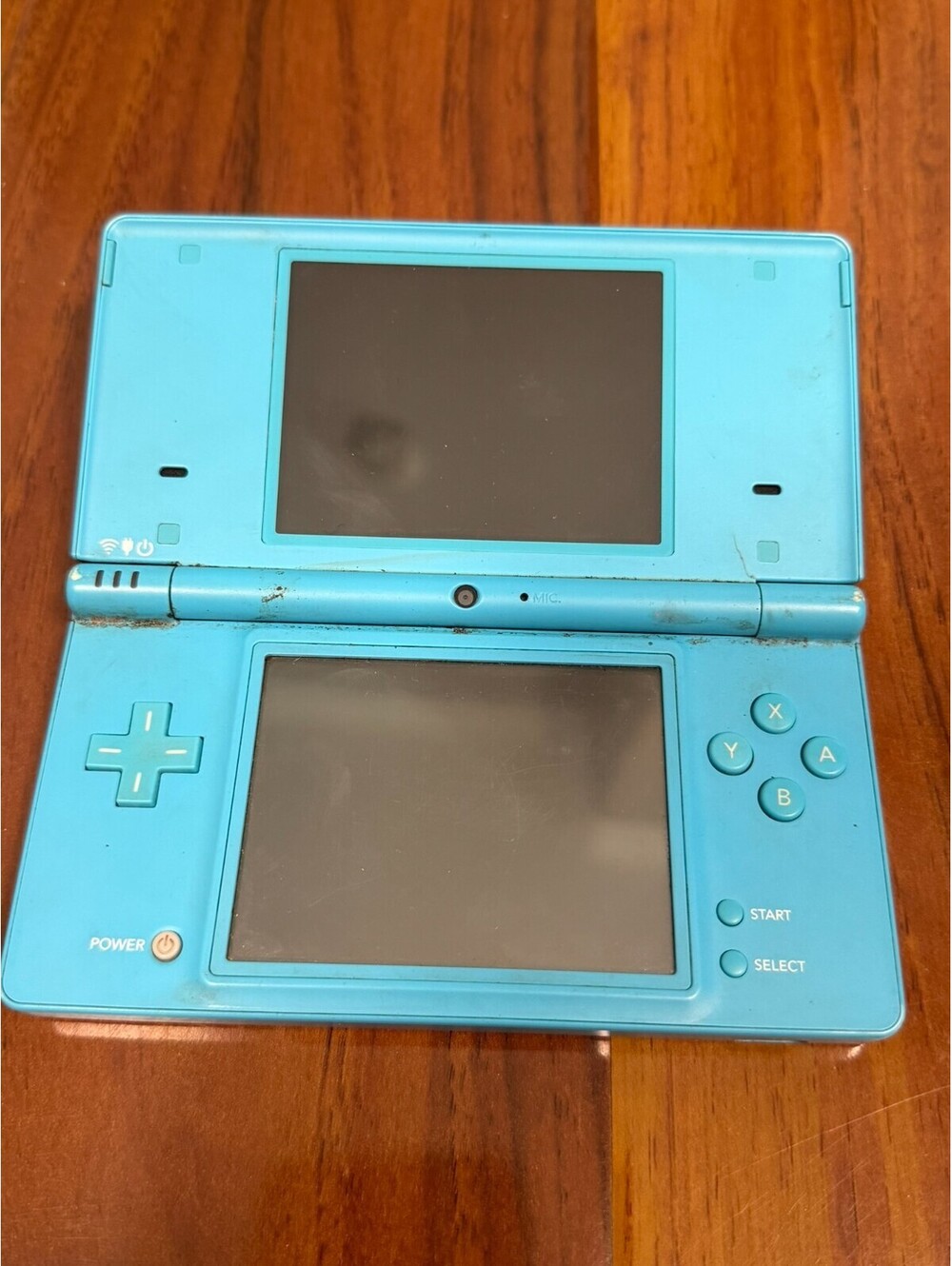Nintendo DSi Blue Aqua Console No Power For Parts/Repair Broken